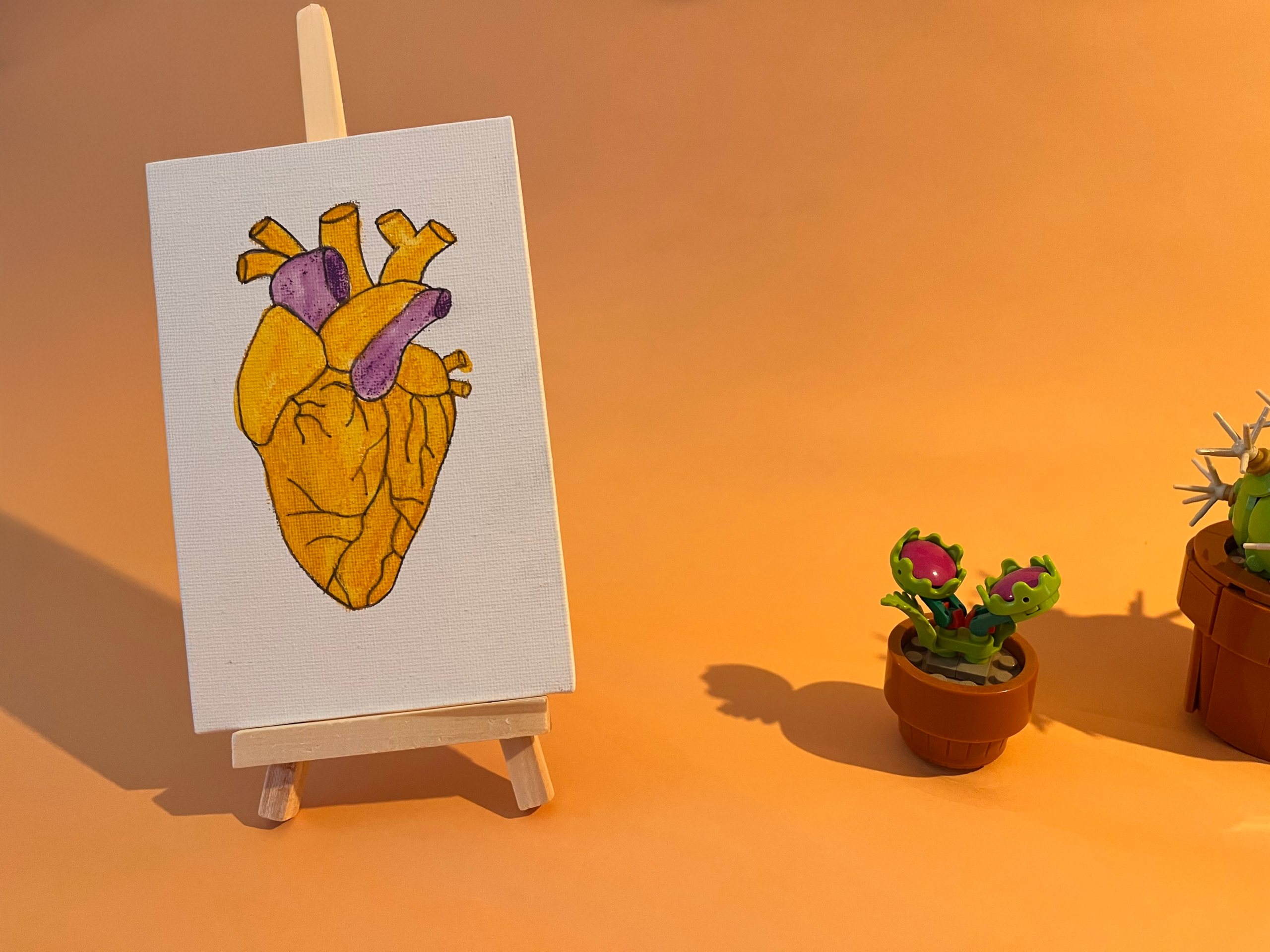 Photographie de l'oeuvre unique originale : un coeur anatomique