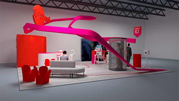 exemple de stand d'exposition pour Edenred