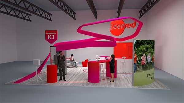 exemple de stand d'exposition pour Edenred