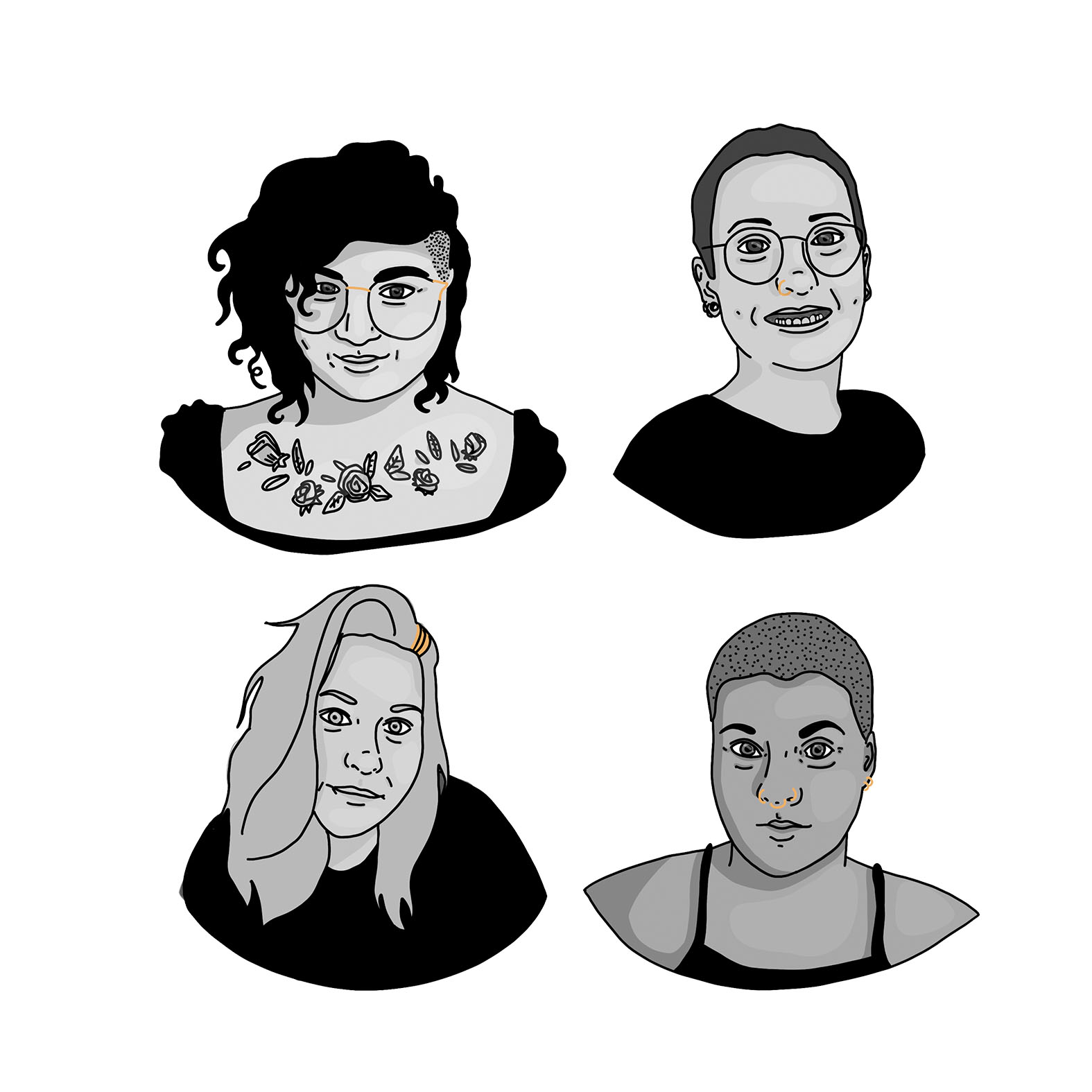 4 portraits