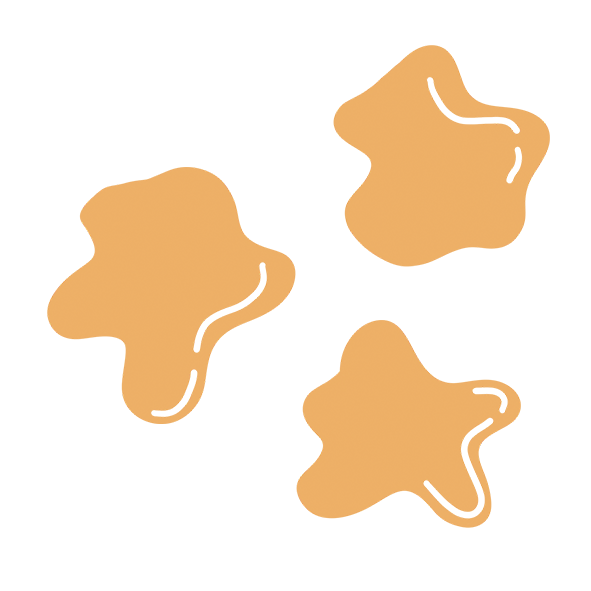 trois tâches d'encre